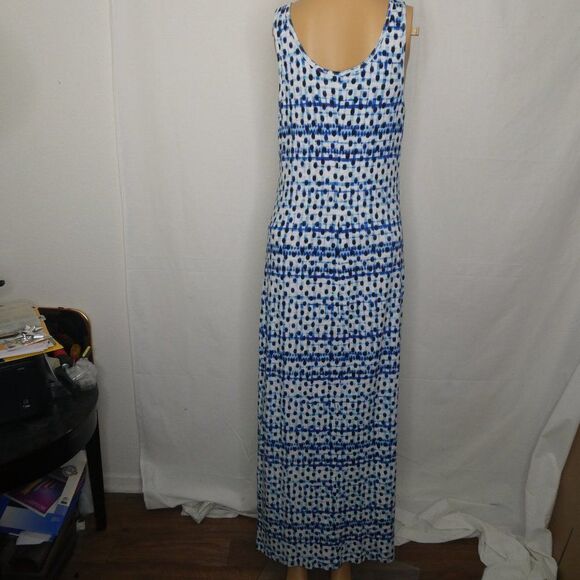 Tommy Bahama Tie Dye Tank Maxi Dress Blue White Sm - Picture 3 of 4